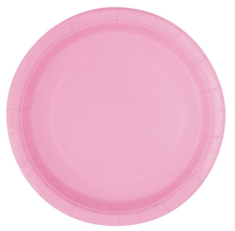Lovely Pink 9" Plates, 8ct