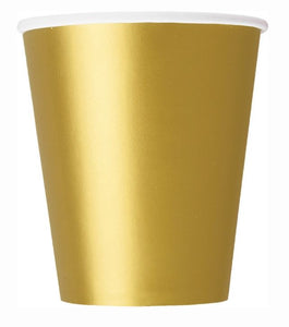 Gold 9oz Cups, 8ct