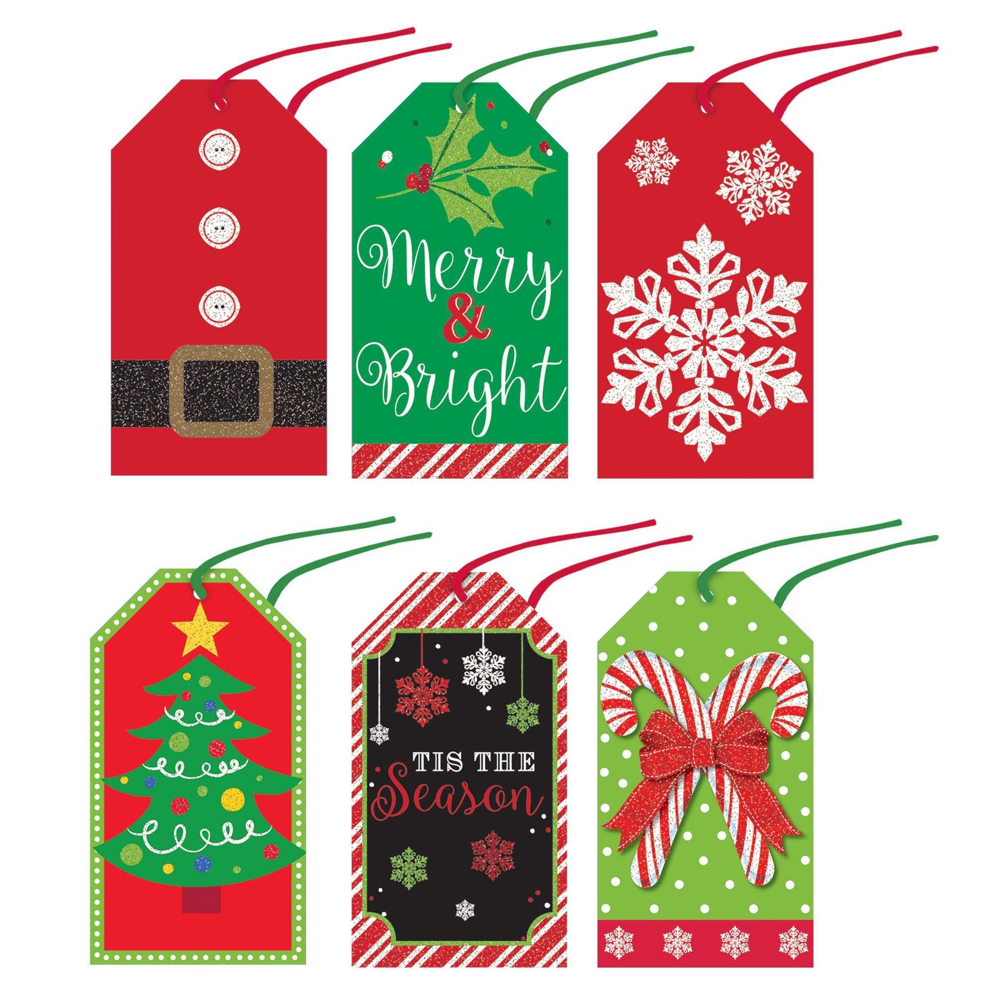 Modern Tape-On Paper Gift Tags, 36ct