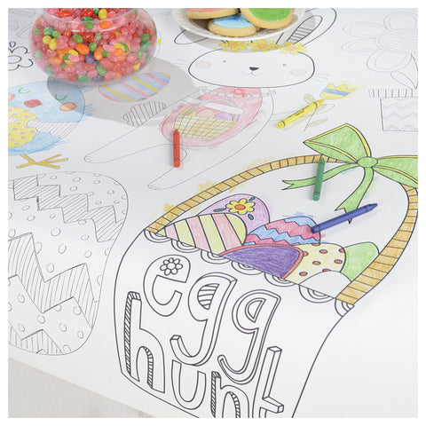 Easter Kids Coloring Table Cover