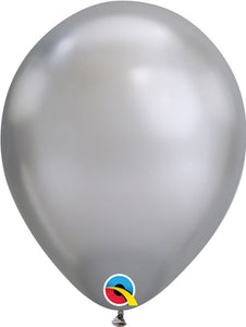 Chrome Silver 7" Latex Balloon