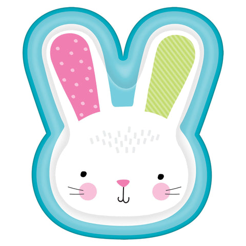 Bunny-Shaped 10.5" Paper Plates