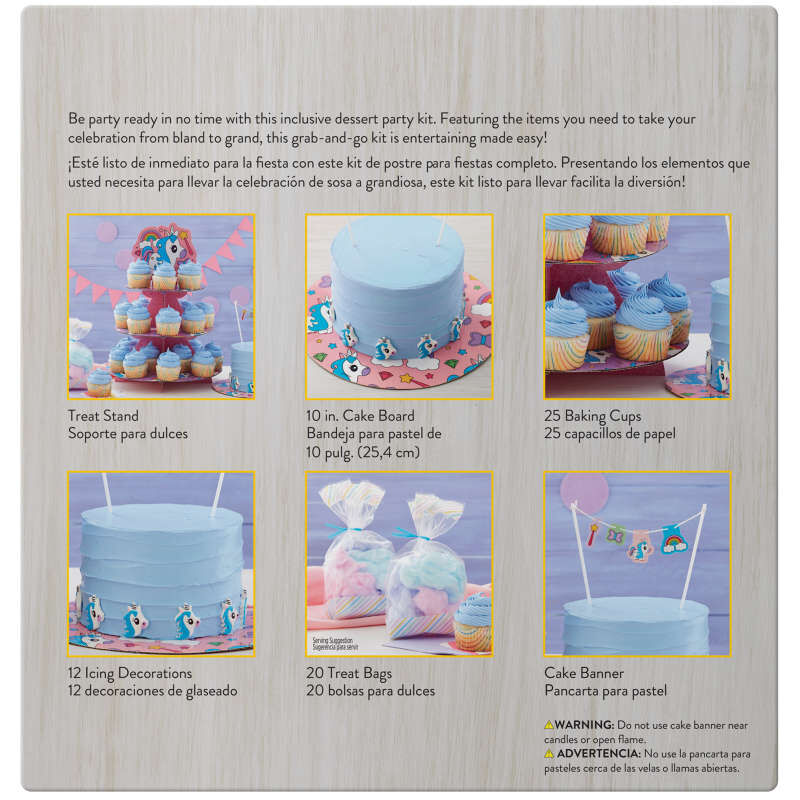 Kit de postres para fiesta de unicornio