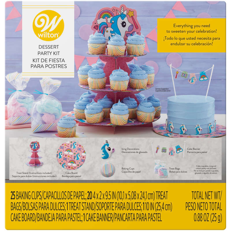 Kit de postres para fiesta de unicornio