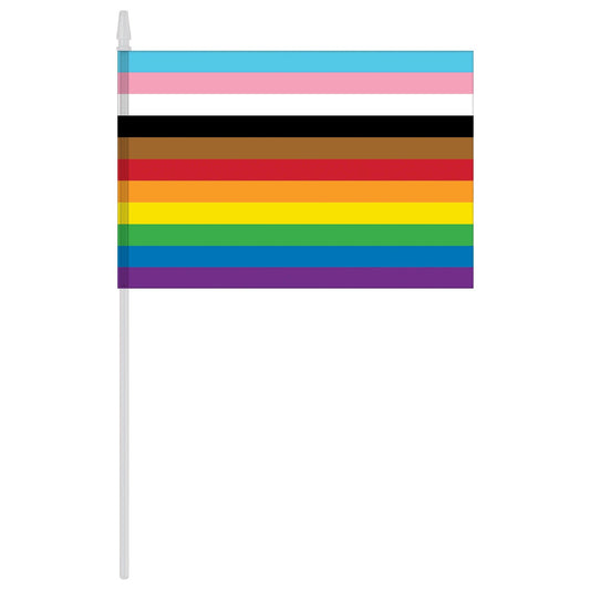 Bandera arcoíris de mano LGBTQ