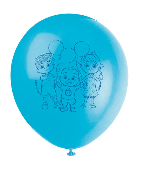 CoComelon 12" Latex Balloons, 8ct