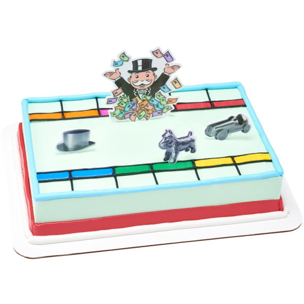 Hasbro Monopoly Let's Play! Cake Kit and Edible Cake Topper Image Background