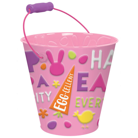 Pink Hop Easter Bucket, 1ct