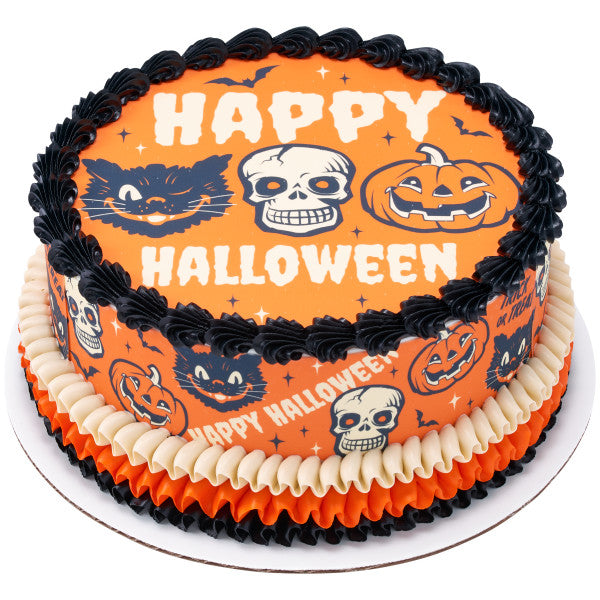 Frightful Halloween Edible Cake Topper Image Strips