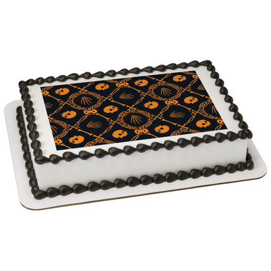 Vintage Fright Edible Cake Topper Image