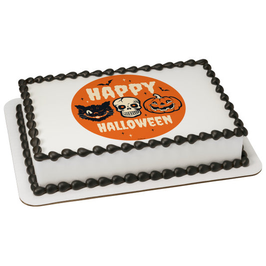 Frightful Halloween Edible Cake Topper Image