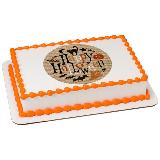 Black Magic Edible Cake Topper Image