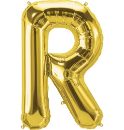 34" Letter R Gold Balloon, 1ct