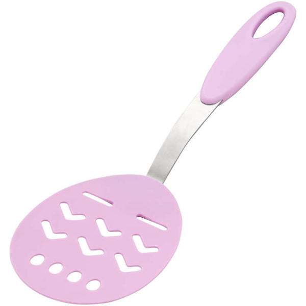 Purple Easter Egg Plastic Turner Spatula with Silicone Handle, 1ct