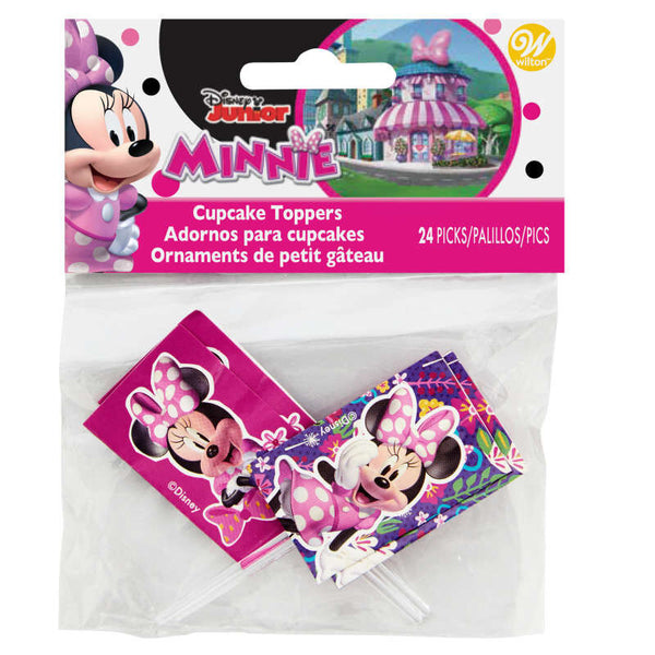 Minnie Mouse Cupcake Toppers, 24-Count