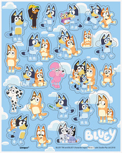 Bluey Sticker Sheet Favors, 4ct