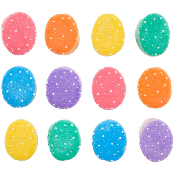 Bright and Colorful Easter Egg Marshmallow Decorations, 1 oz. (12 Pieces)
