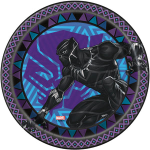 Black Panther 7" Round Dessert Plates, 8ct