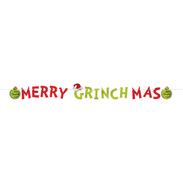 Merry Grinchmas Foil Letter Banner