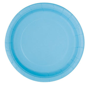 Powder Blue Solid Round 9" Dinner Plates, 16ct