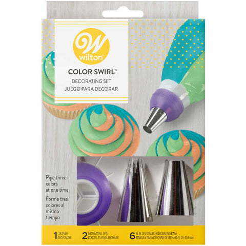 Color Swirl 3-Color Coupler Decorating Set