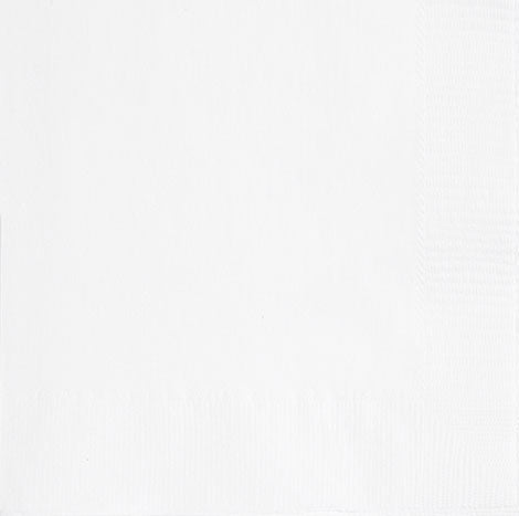White Solid Luncheon Napkins, 20ct