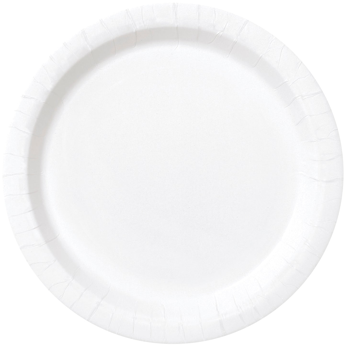 White Solid Round 9" Dinner Plates, 8ct