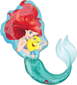 34" Little Mermaid Shaped Balloon, 1ct