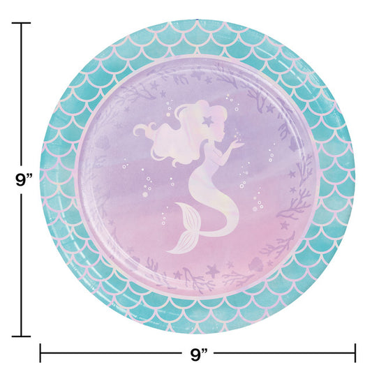 Mermaid Shine Party Plates