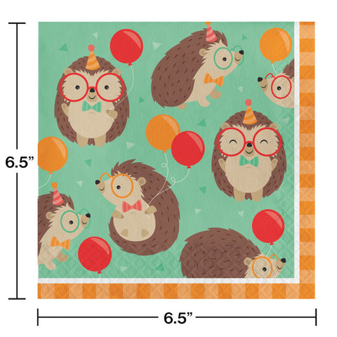 Hedgehog Party Luncheon Napkins