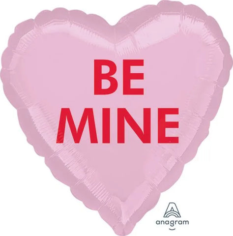 Be Mine Candy Heart 17" Foil Balloon, 1ct