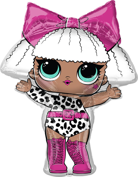 34" LOL Surprise Diva Shaped Balloon, 1ct
