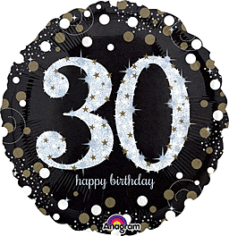 Sparkling Birthday 18" Balloon - 30