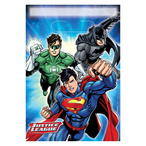 Justice League™ Folded Loot Bags, 8ct