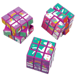 Unicorn Puzzle Mini Cubes, 12ct