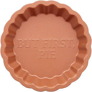 9" Scalloped Pie Pan with Words