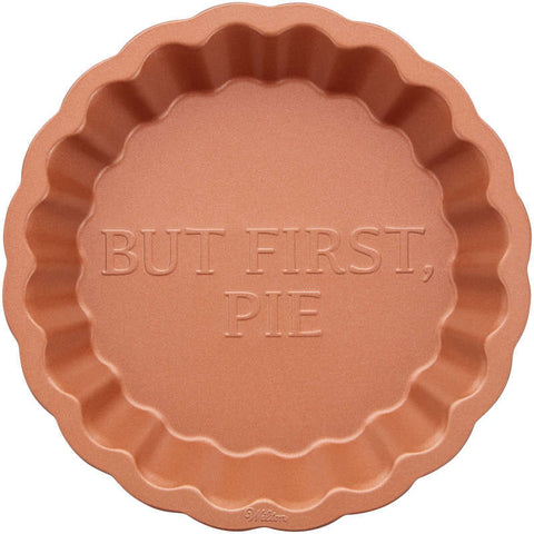 9" Scalloped Pie Pan with Words