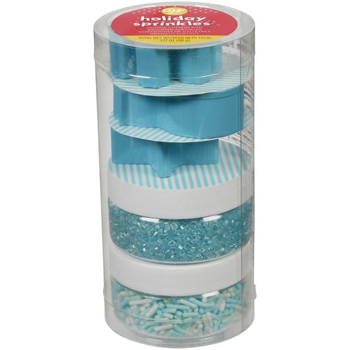 Winter Sprinkles and Mini Cookie Cutter Set