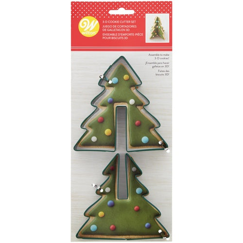 3D Christmas Tree Cookie Cutter Set
