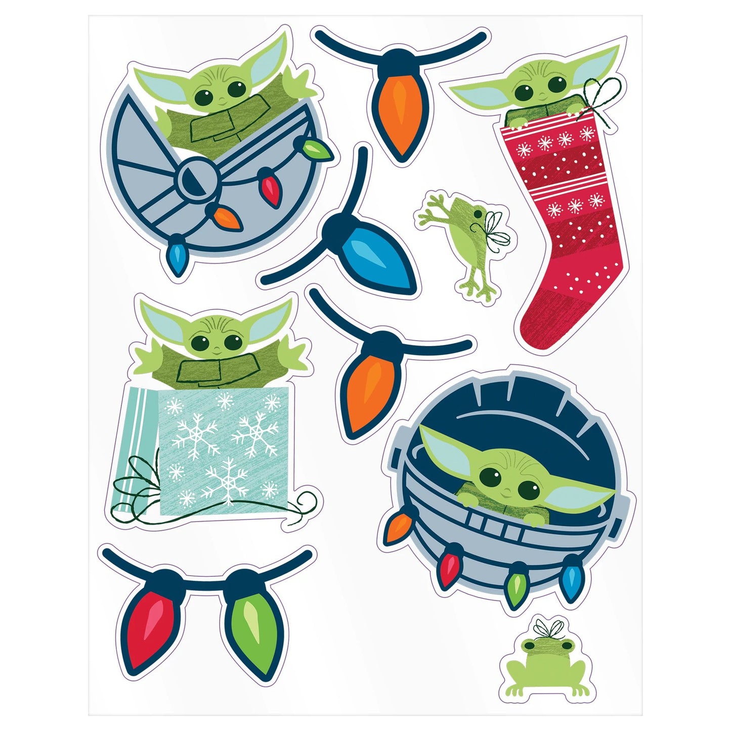 Decoraciones de ventana de vinilo de Star Wars The Mandalorian The Child