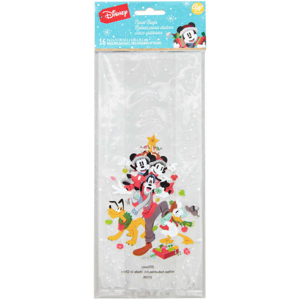 Disney's Mickey Mouse and Friends Christmas Treat Bags and Ties, 16-Count