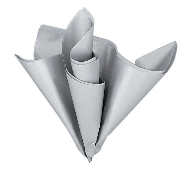 Silver Metallic Tissue Sheets, 5ct