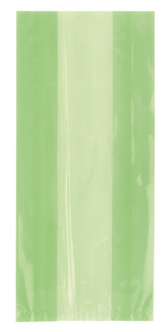 Lime Green Cellophane Bags, 30ct