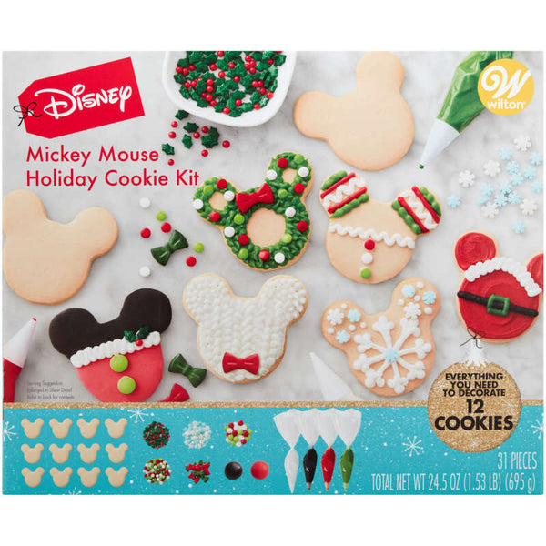 Pre-Baked Ready to Decorate Disney Mickey Mouse Holiday Cookie Kit