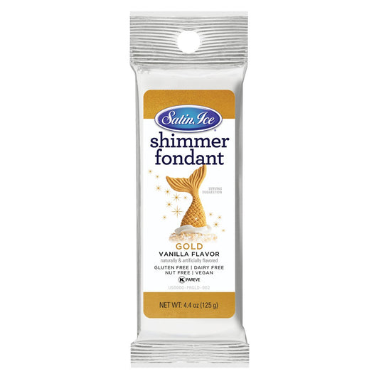 Gold Shimmer Fondant - 4.4oz Packet