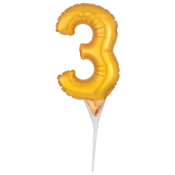 Inflatable Gold Numeral 3 Anagram® Cake Pic