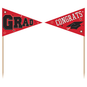 Grad Party Picks - Red, 36ct