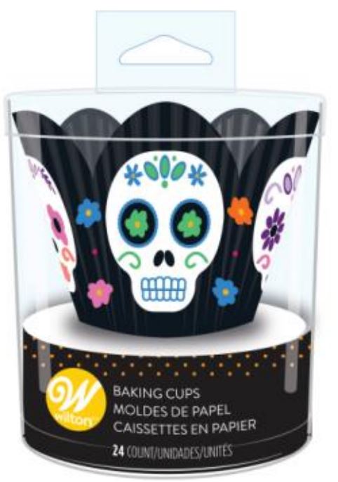 Day of the Dead Petal Baking Cup, 24ct