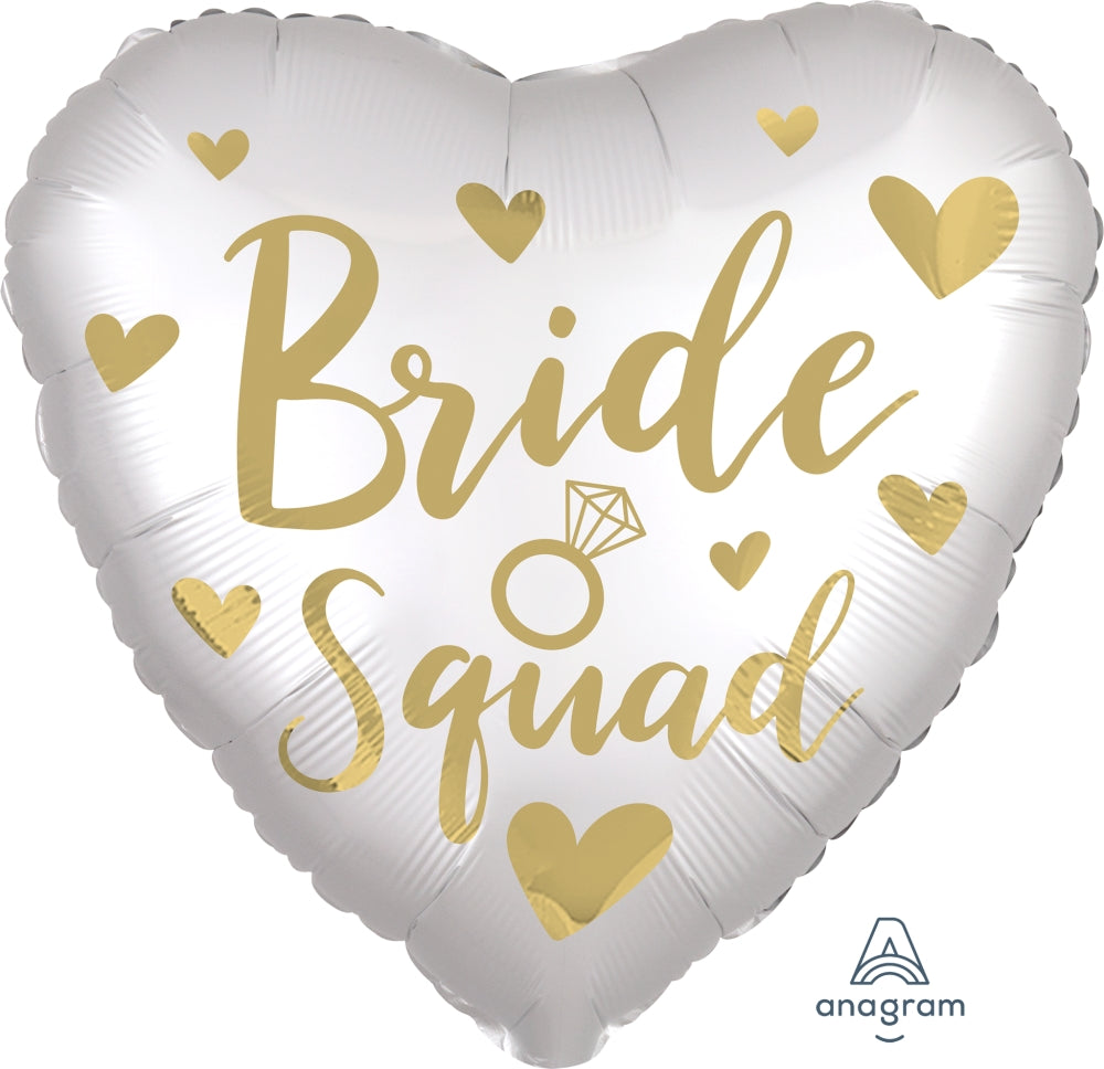 Satin Bride Squad 18" Foil Balloon, 1ct