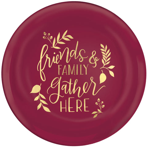 Friends &amp; Family Plastic Coupe Plates, 7 1/2"